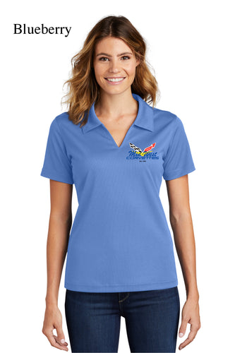 Sport-Tek® Ladies Dri-Mesh® V-Neck Polo L469 : MWC