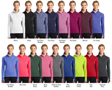Sport-Tek: Ladies Sport-Wick Stretch 1⁄2-Zip Pullovers (LST850)
