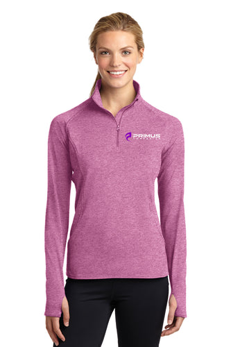 Sport-Tek: Ladies Sport-Wick Stretch 1⁄2-Zip Pullovers (LST850)
