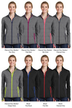 Sport-Tek: Ladies Sport-Wick Stretch Contrast Full-Zip Jacket (LST853)