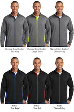 Sport-Tek: Sport-Wick Stretch Contrast Full-Zip Jacket (ST853)